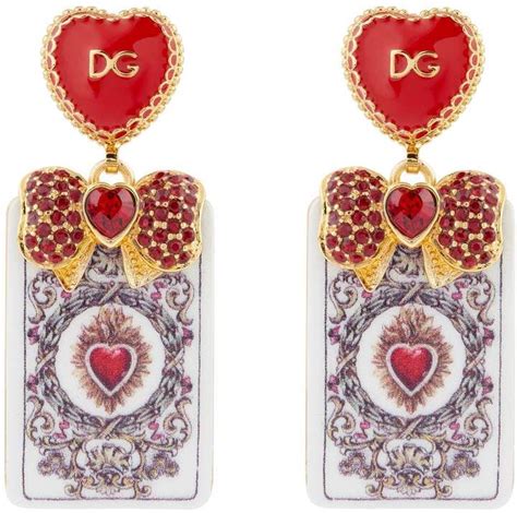 dolce gabbana earrings 2016|dolce and gabbana heart.